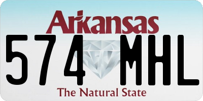 AR license plate 574MHL