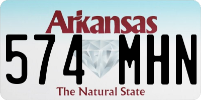 AR license plate 574MHN