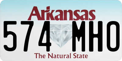 AR license plate 574MHO
