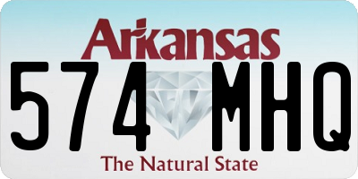 AR license plate 574MHQ