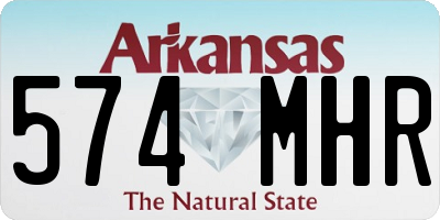 AR license plate 574MHR