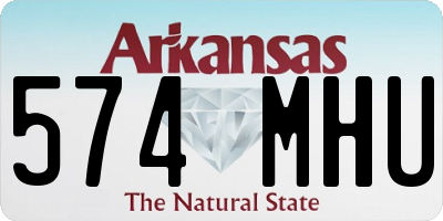 AR license plate 574MHU