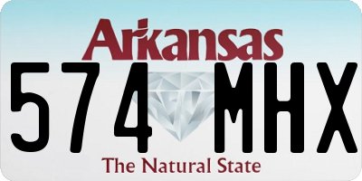 AR license plate 574MHX