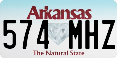 AR license plate 574MHZ
