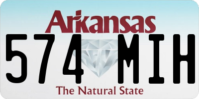 AR license plate 574MIH
