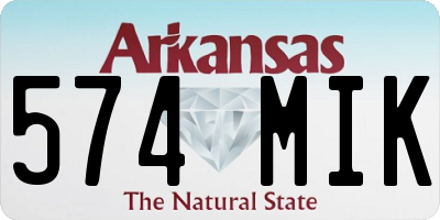 AR license plate 574MIK