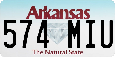 AR license plate 574MIU