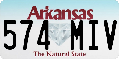 AR license plate 574MIV