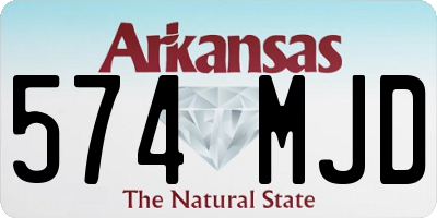AR license plate 574MJD