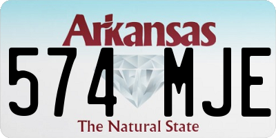 AR license plate 574MJE