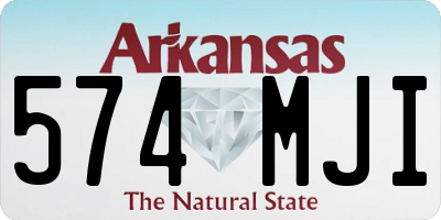 AR license plate 574MJI