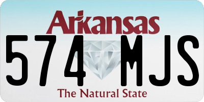 AR license plate 574MJS
