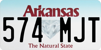 AR license plate 574MJT