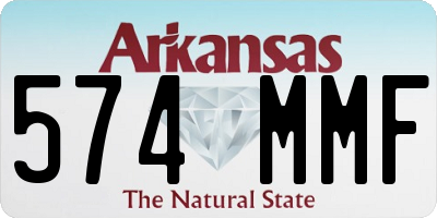 AR license plate 574MMF