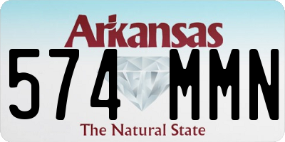 AR license plate 574MMN