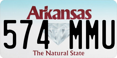 AR license plate 574MMU