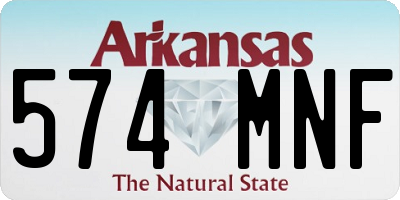 AR license plate 574MNF
