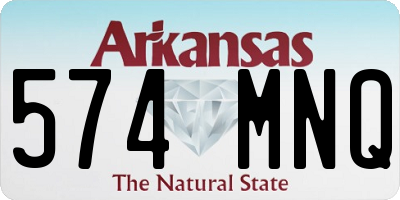 AR license plate 574MNQ