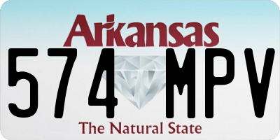 AR license plate 574MPV