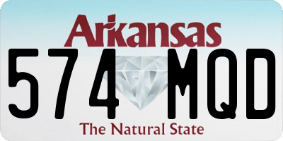AR license plate 574MQD