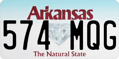 AR license plate 574MQG
