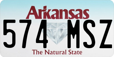 AR license plate 574MSZ