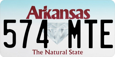 AR license plate 574MTE