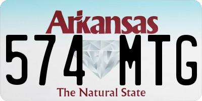 AR license plate 574MTG