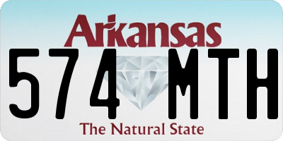AR license plate 574MTH