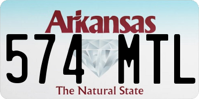 AR license plate 574MTL