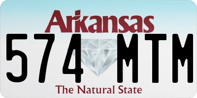 AR license plate 574MTM