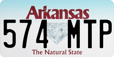 AR license plate 574MTP