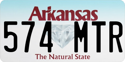 AR license plate 574MTR