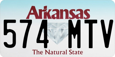 AR license plate 574MTV