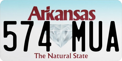 AR license plate 574MUA