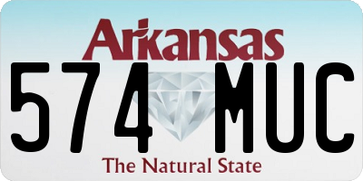 AR license plate 574MUC