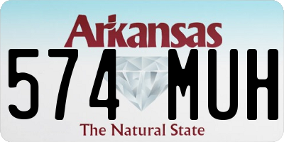 AR license plate 574MUH