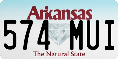 AR license plate 574MUI