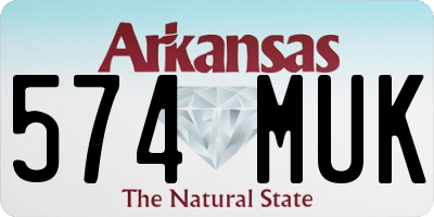 AR license plate 574MUK