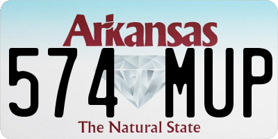 AR license plate 574MUP