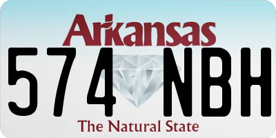 AR license plate 574NBH