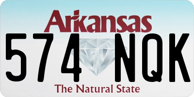 AR license plate 574NQK
