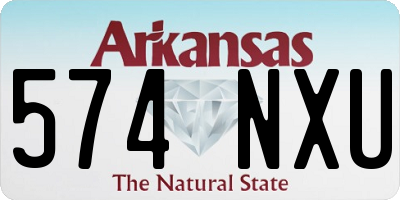 AR license plate 574NXU