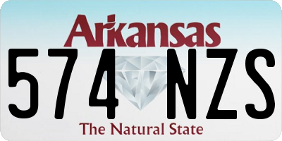 AR license plate 574NZS