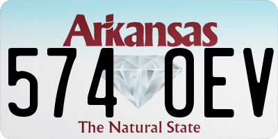 AR license plate 574OEV