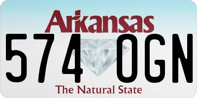 AR license plate 574OGN