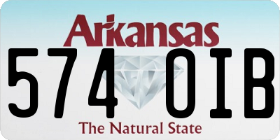AR license plate 574OIB