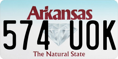 AR license plate 574UOK
