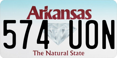 AR license plate 574UON
