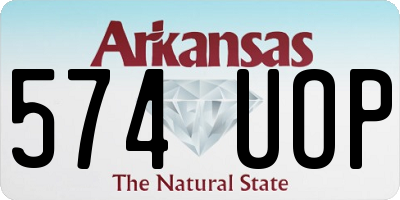 AR license plate 574UOP